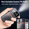 Mini Portable Pocket Radio With Dual Antenna Bluetooth Speaker And LED Display 0