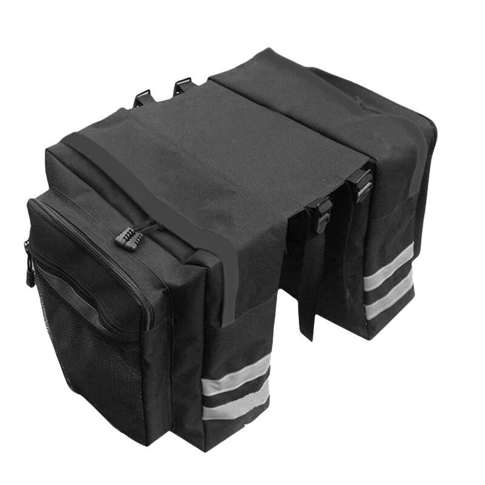 High Capacity Double Sided Bicycle Rear Rack Luggage Bag For Cycling Commuting And Touring 6