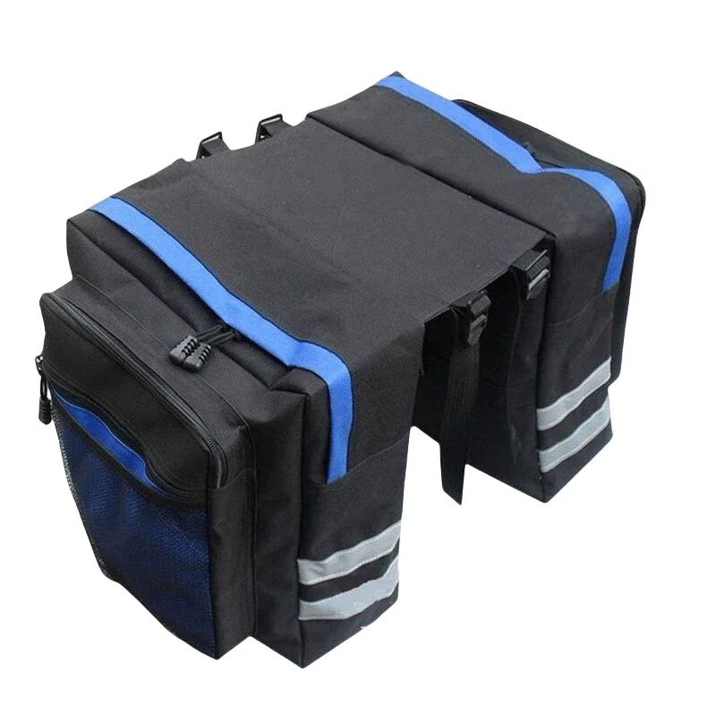 High Capacity Double Sided Bicycle Rear Rack Luggage Bag For Cycling Commuting And Touring 7