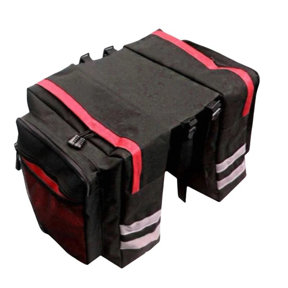 High Capacity Double Sided Bicycle Rear Rack Luggage Bag For Cycling Commuting And Touring 8