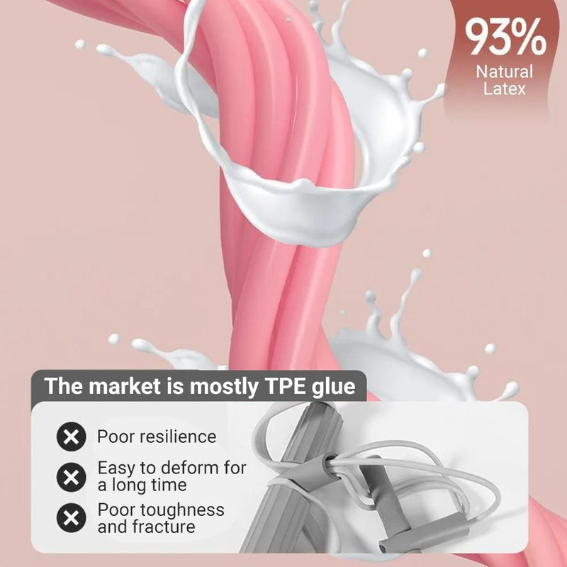 6 Tube Resistance Band Fitness Rope With Pedal Puller For Yoga And Gym Exercises 5