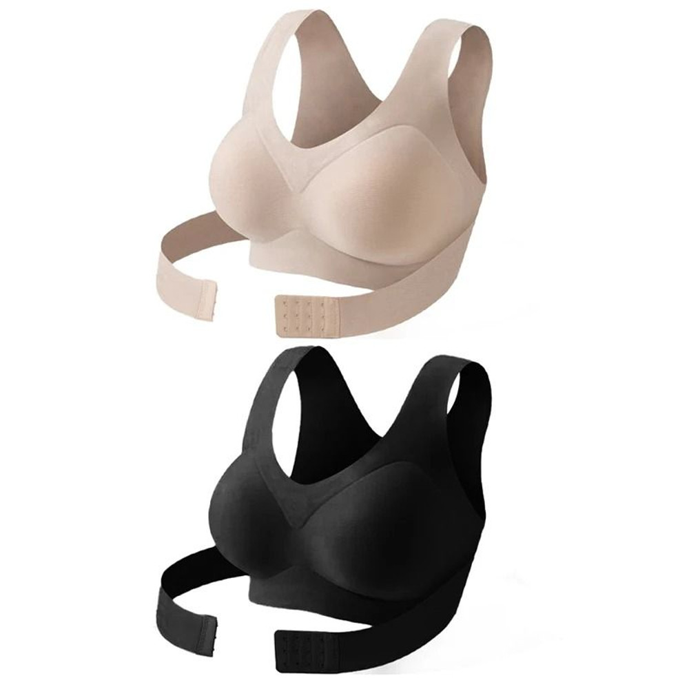Womens Posture Correction Bra Seamless Wireless Push Up Bralette With Cross Back Support 8
