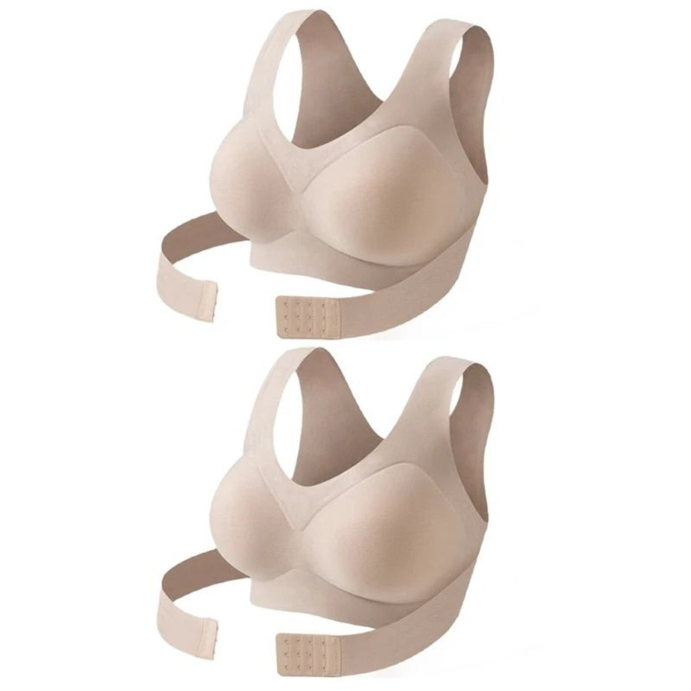 Womens Posture Correction Bra Seamless Wireless Push Up Bralette With Cross Back Support 6