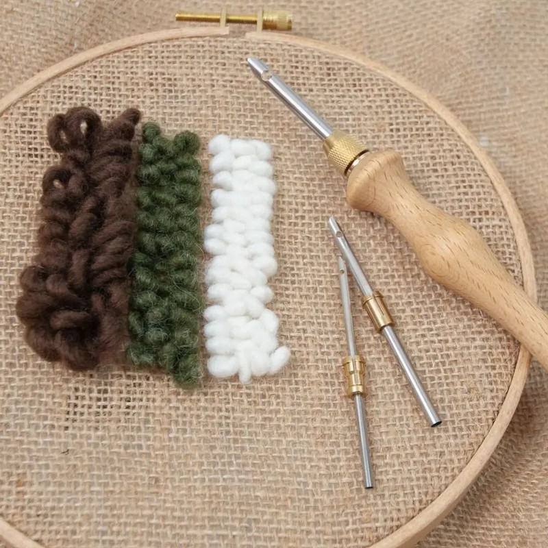Adjustable Knitting Embroidery Pen Kit With Punch Needle Weaving Tools For DIY Sewing And Craft Pro 2