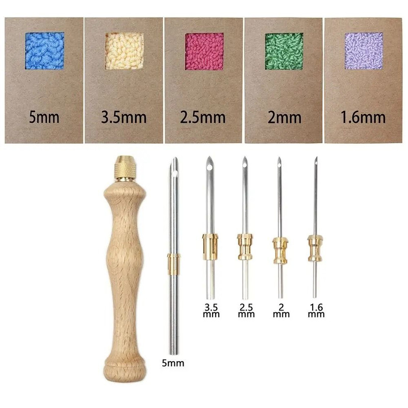 Adjustable Knitting Embroidery Pen Kit With Punch Needle Weaving Tools For DIY Sewing And Craft Pro 3