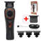 Kemei KM 999 Cordless Hair Trimmer With DLC T Blade Zero Gapped Design And LED Display 15