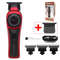 Kemei KM 999 Cordless Hair Trimmer With DLC T Blade Zero Gapped Design And LED Display 21
