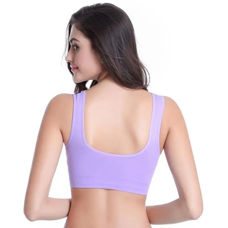 Womens Sport Yoga Bra Padded Running Vest Gym Workout Fitness Crop Top 3