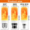 LED Flame Effect Bulb E14 E27 B22 Base Flickering Flame Lamp Light 0