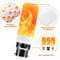 LED Flame Effect Bulb E14 E27 B22 Base Flickering Flame Lamp Light 2