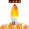 LED Flame Effect Bulb E14 E27 B22 Base Flickering Flame Lamp Light 8