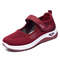 Women Running Sneakers Breathable Mesh Casual Wedge Platform Shoes 7