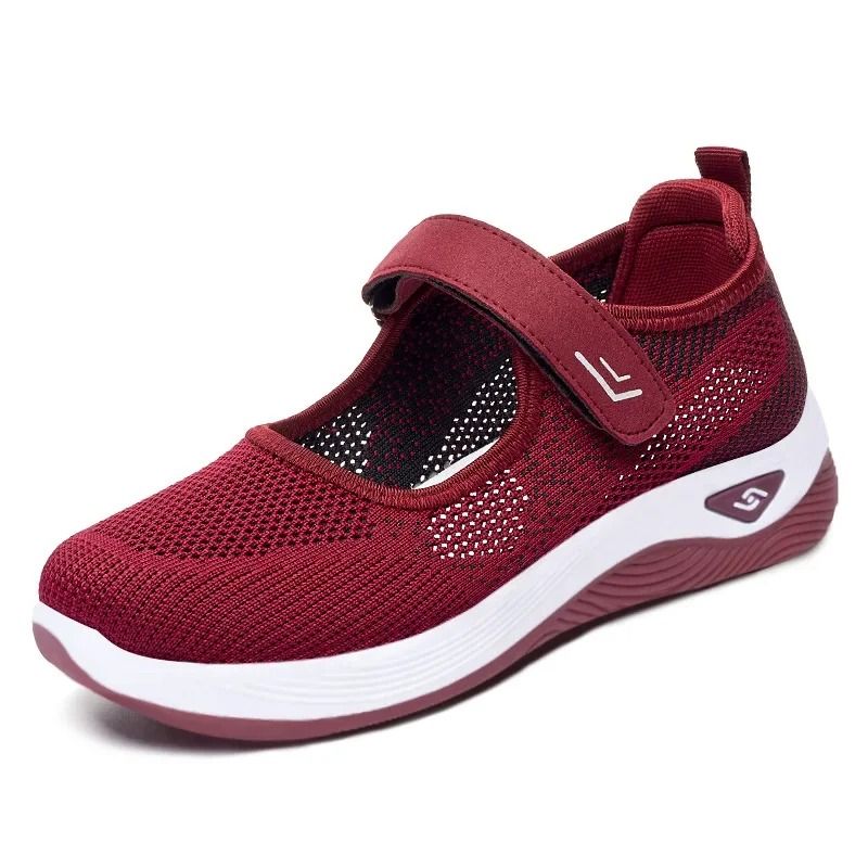 Women Running Sneakers Breathable Mesh Casual Wedge Platform Shoes 7