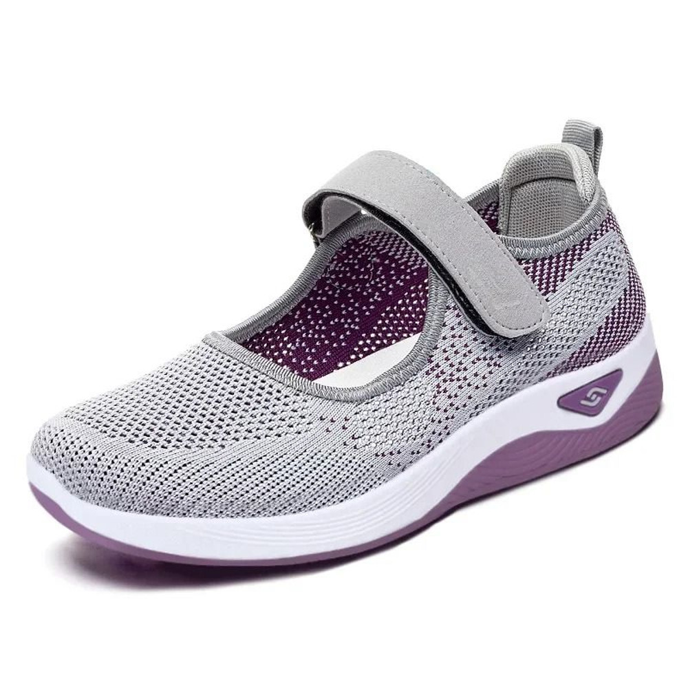 Women Running Sneakers Breathable Mesh Casual Wedge Platform Shoes 8