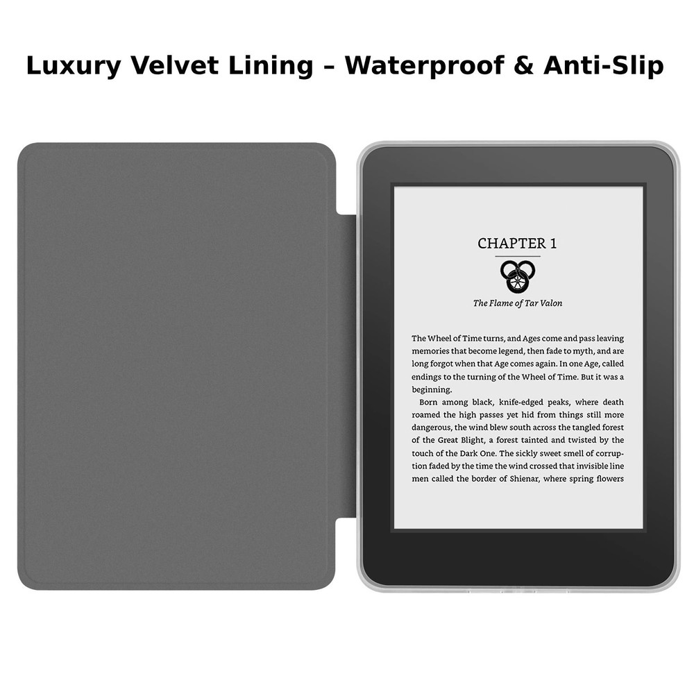 Kindle 11th Gen Case 6 Inch 360 Rotatable 2 In 1 Magnetic Detachable Acrylic Case PU Leather Stand 5