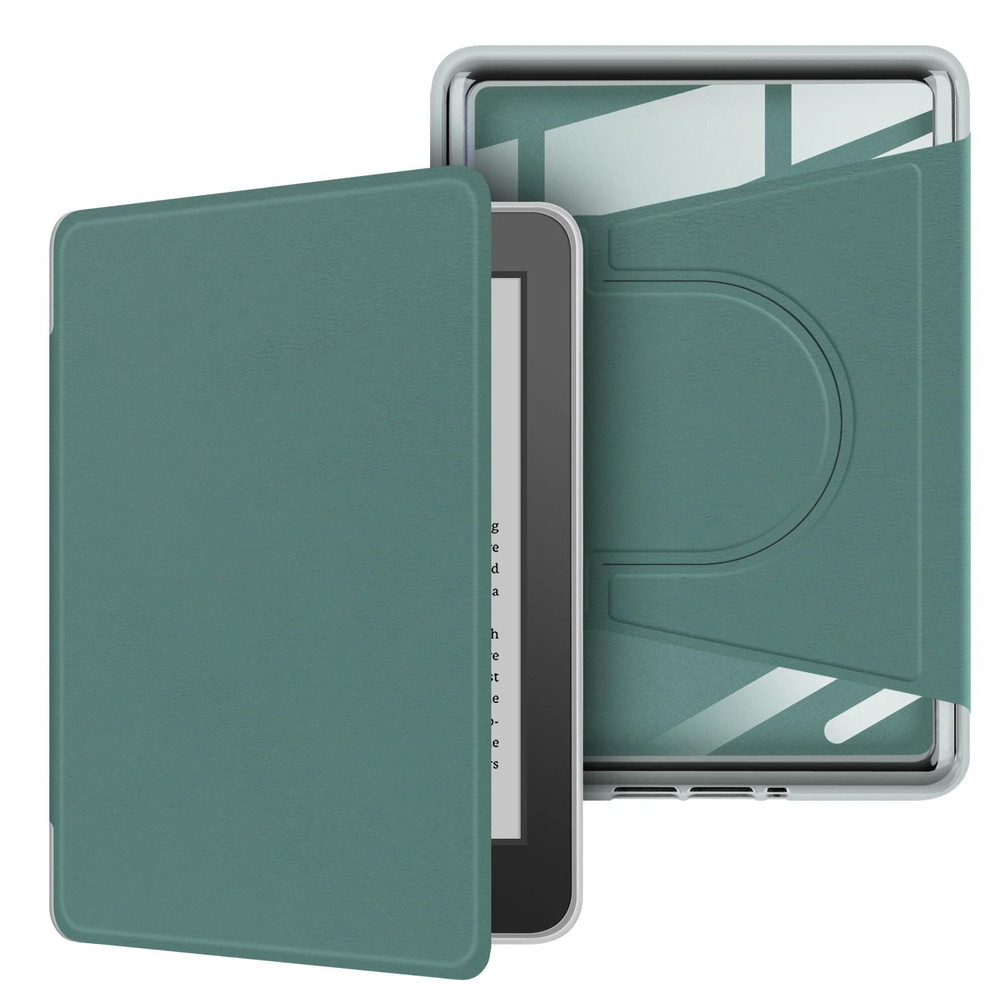 Kindle 11th Gen Case 6 Inch 360 Rotatable 2 In 1 Magnetic Detachable Acrylic Case PU Leather Stand 10
