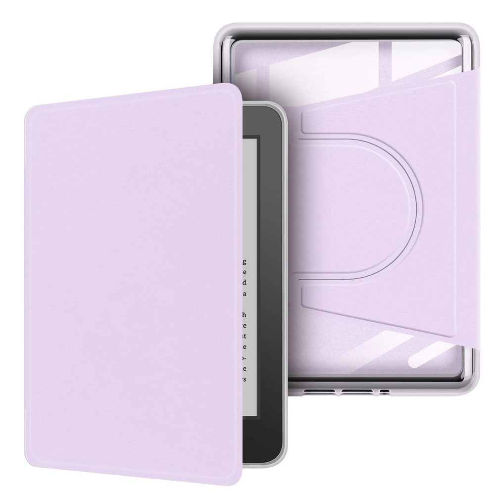 Kindle 11th Gen Case 6 Inch 360 Rotatable 2 In 1 Magnetic Detachable Acrylic Case PU Leather Stand 11
