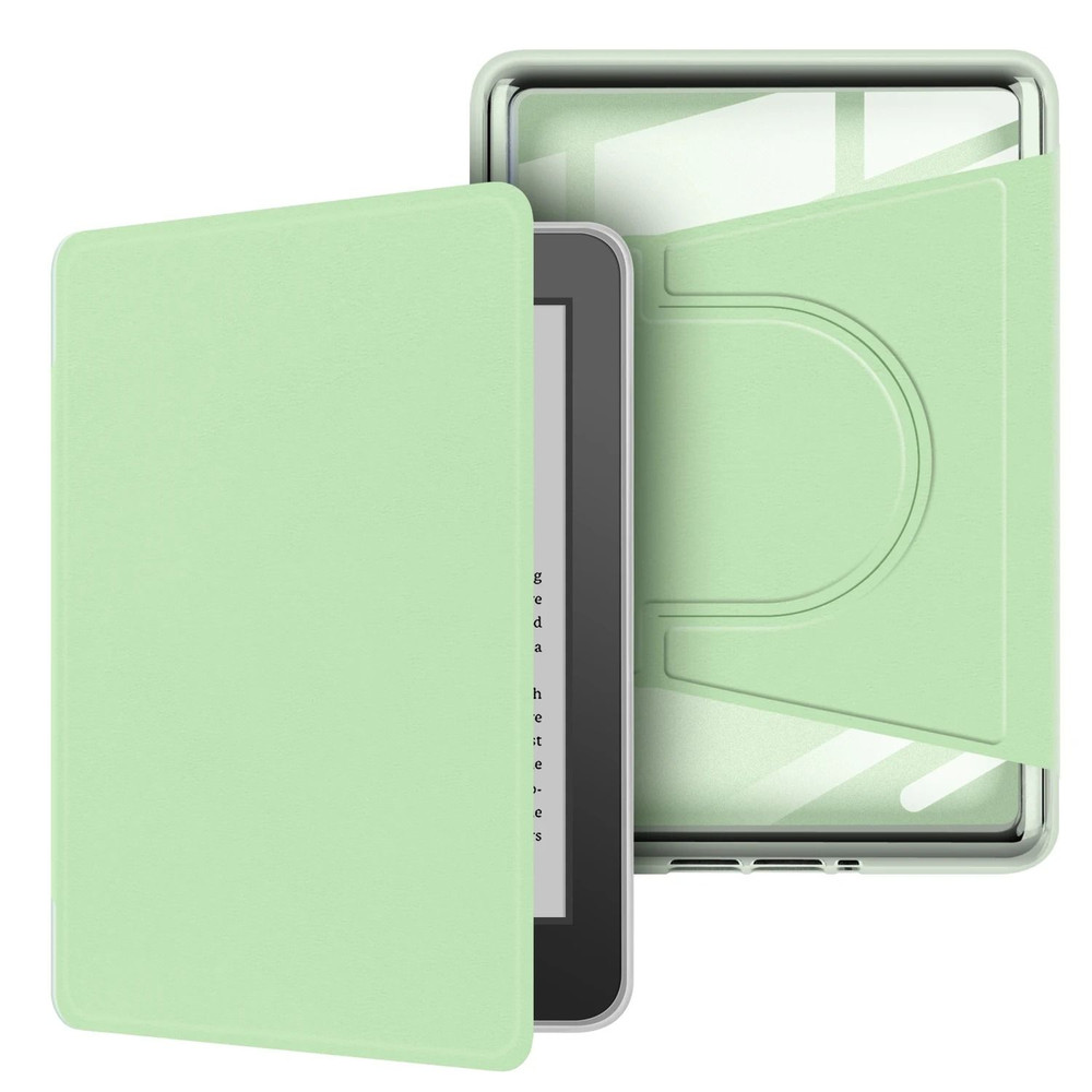 Kindle 11th Gen Case 6 Inch 360 Rotatable 2 In 1 Magnetic Detachable Acrylic Case PU Leather Stand 7