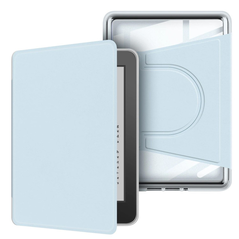 Kindle 11th Gen Case 6 Inch 360 Rotatable 2 In 1 Magnetic Detachable Acrylic Case PU Leather Stand 8