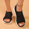 Women Knitted Slip On Sports Sandals With Mesh Stretch Design 1