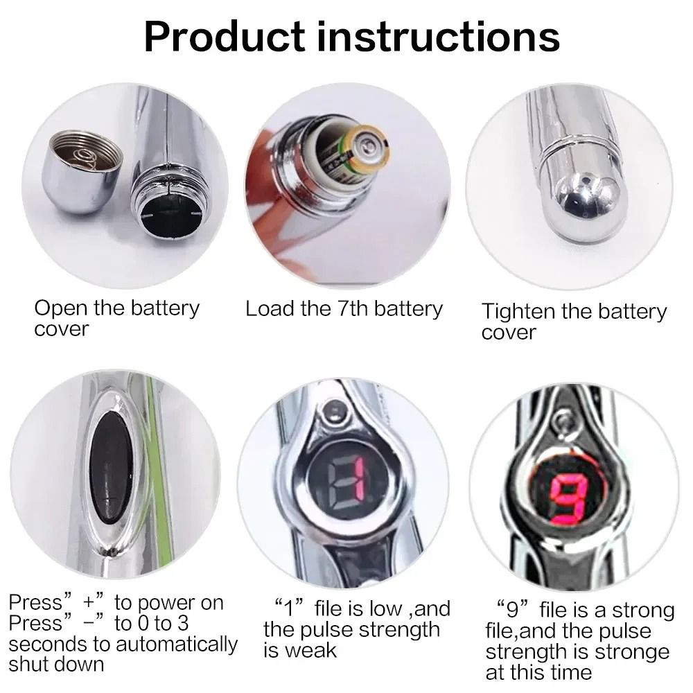 Electronic Acupuncture Massage Pen With Five Therapy Modes 2
