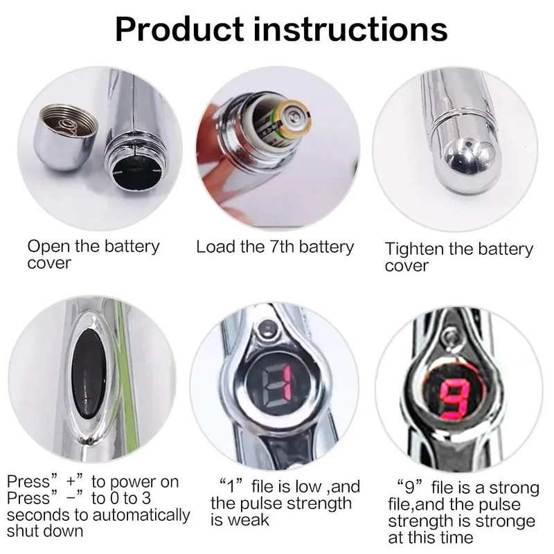Electronic Acupuncture Massage Pen With Five Therapy Modes 2