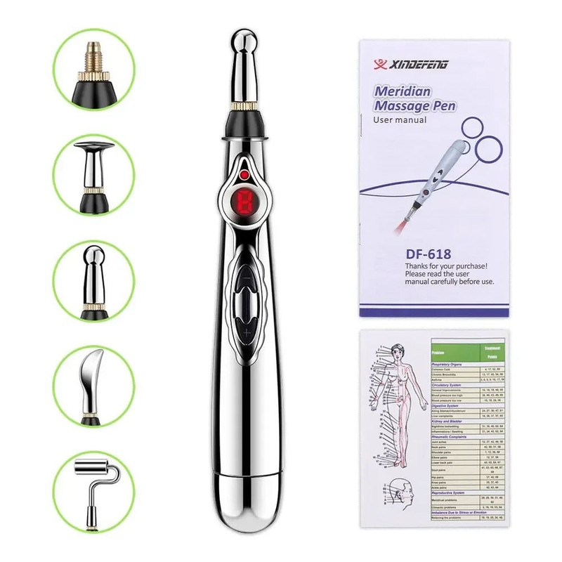 Electronic Acupuncture Massage Pen With Five Therapy Modes 5