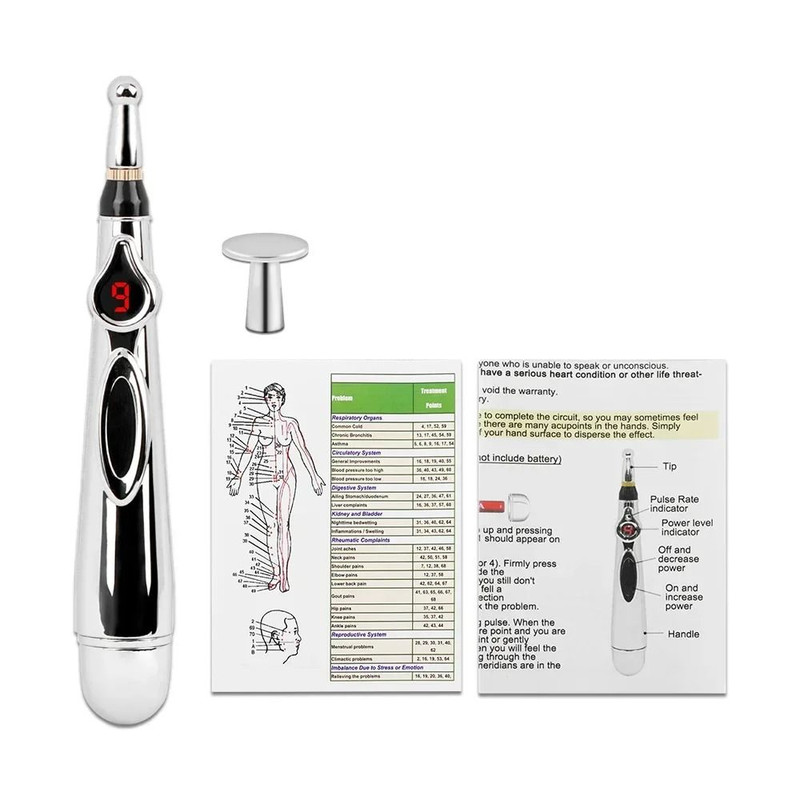 Electronic Acupuncture Massage Pen With Five Therapy Modes 7