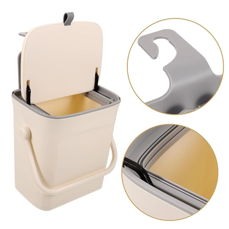 Car Trash Can With Phone Holder And 5L Rear Seat Storage Box 4