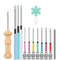 Embroidery Punch Needle Kit With 13 Tools And Wooden Handle 10
