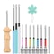 Embroidery Punch Needle Kit With 13 Tools And Wooden Handle 10