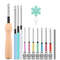 Embroidery Punch Needle Kit With 13 Tools And Wooden Handle 6