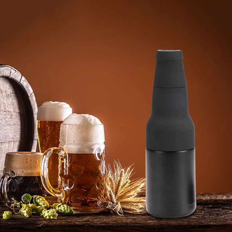 Stainless Steel 3 In 1 Insulated Drink Can And Bottle Holder With Opener 2