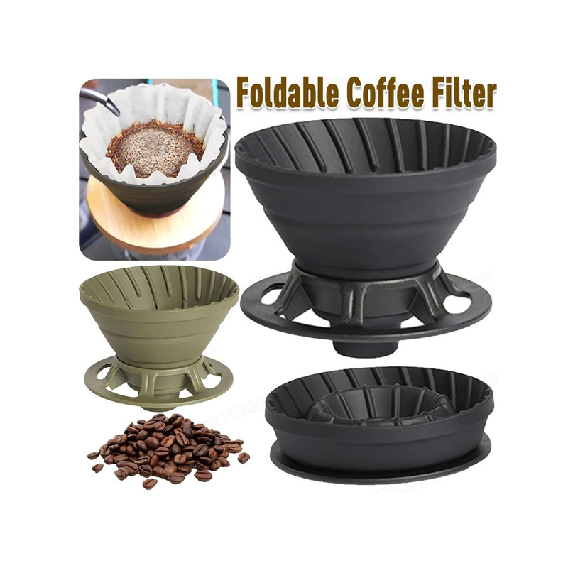 Collapsible Silicone Coffee Dripper Portable Filter For Travel And Home Brewing 2