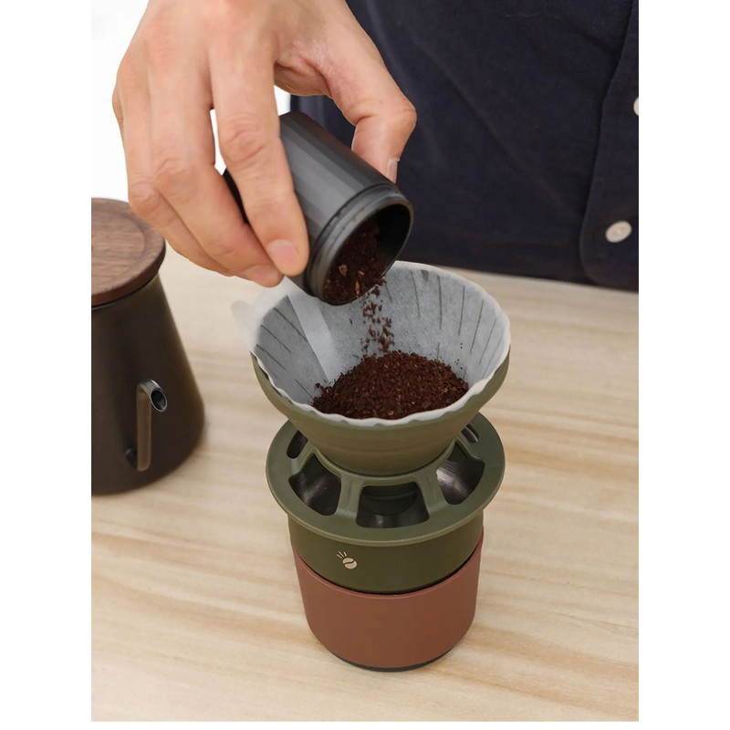 Collapsible Silicone Coffee Dripper Portable Filter For Travel And Home Brewing 6