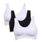 Womens Sports Bra 3 Pack Plus Size Wireless With Removable Pads 7