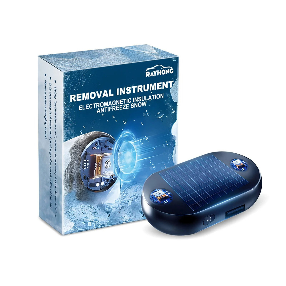 Car Windshield Snow Removal And Defroster Solar Powered Antifreeze Device 5