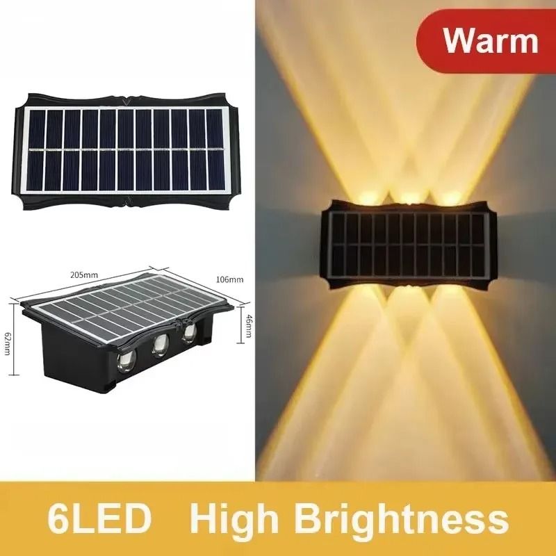 Solar LED Wall Lamp Waterproof Outdoor Lighting For Yard Balcony And Garden Decor 8