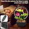 Tabletop Water Fountain With LED Ring Lights And Natural Rocks For Home Decor 1
