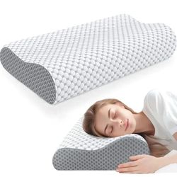 neck and shoulder pain relief memory foam pillow slow rebound breathable deep sleep neck pillow