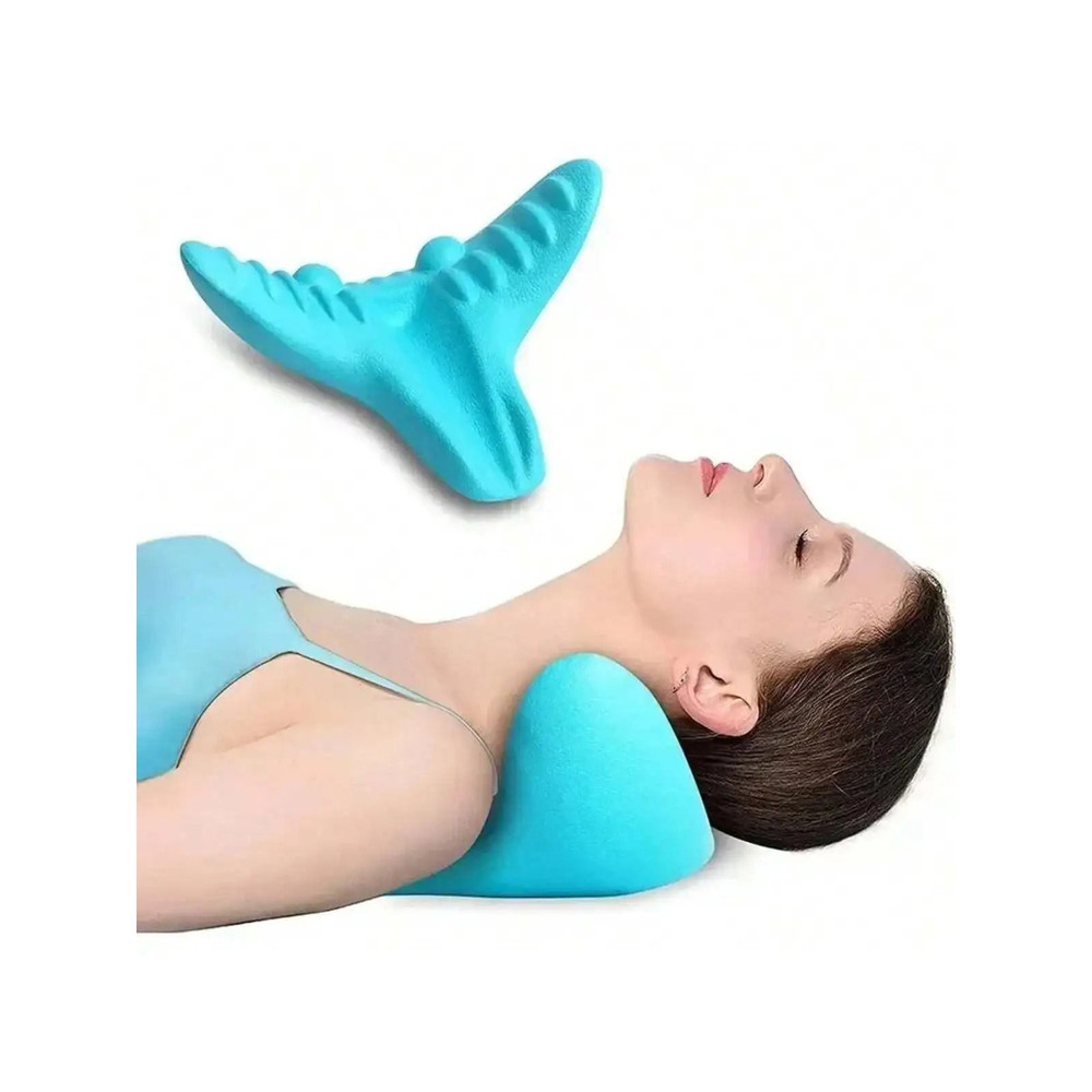 Cervical Traction Neck Relaxer Pillow For Spine Alignment And Muscle Relief 1
