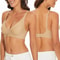 Womens Seamless Wire Free Push Up Bra With Adjustable Straps 2