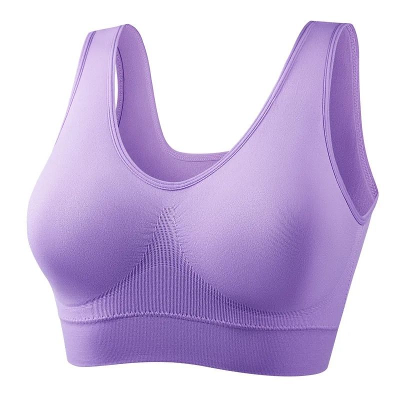 Women Plus Size Seamless Wire Free Bra With Padded Comfort Support 10