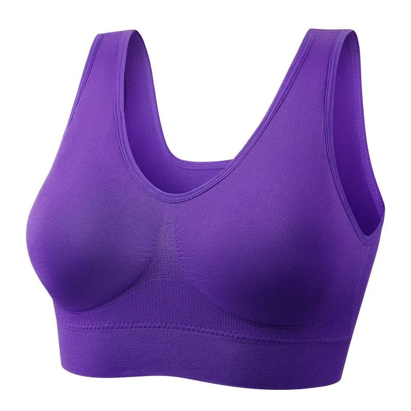 Women Plus Size Seamless Wire Free Bra With Padded Comfort Support 14