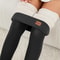 Women High Waist Thermal Fleece Lined Winter Warm Leggings 4