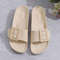 Women Platform Buckle Slip On Sandals Thick Sole Lightweight Beach Slippers 4