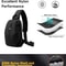 MOYYI Simple Waterproof Nylon Sling Bag Lightweight Crossbody Travel Chest Bag 4