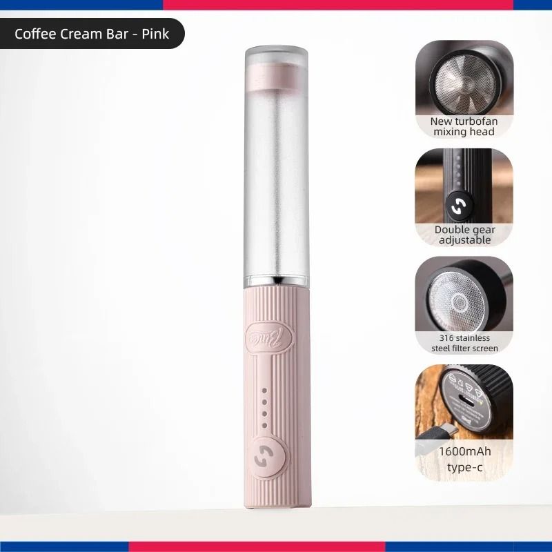 Bincoo Milk Foamer Coffee Whisk Mixer Mini Frother Handle Stirrer 7