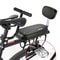 Bike Child Saddle With Back Rest Rear Rack Cushion Seat 0