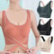 Sports Bra Adjustable Buckle Wireless Padded Comfy Yoga Fitness Top 0